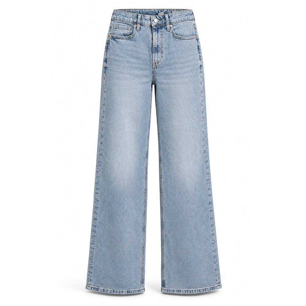HM Kids Girls Light Wash Wide Leg High Waist Jeans Size 14 13-14Y NWT